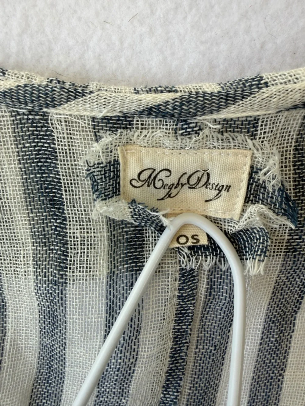 MegbyDesign Linen Stripe Tunic Dress size OS - Picture 2 of 5